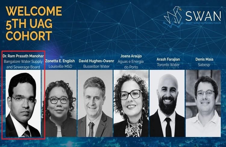 ಸ್ವಾನ್ (SWAN) 5ನೇ ಯುಟಿಲಿಟಿ ಸಲಹಾ ಸಮಿತಿಯ ಸದಸ್ಯರಾಗಿ BWSSB ಅಧ್ಯಕ್ಷ ಡಾ.ರಾಮ್ ಪ್ರಸಾತ್ ಮನೋಹರ್ ಆಯ್ಕೆ