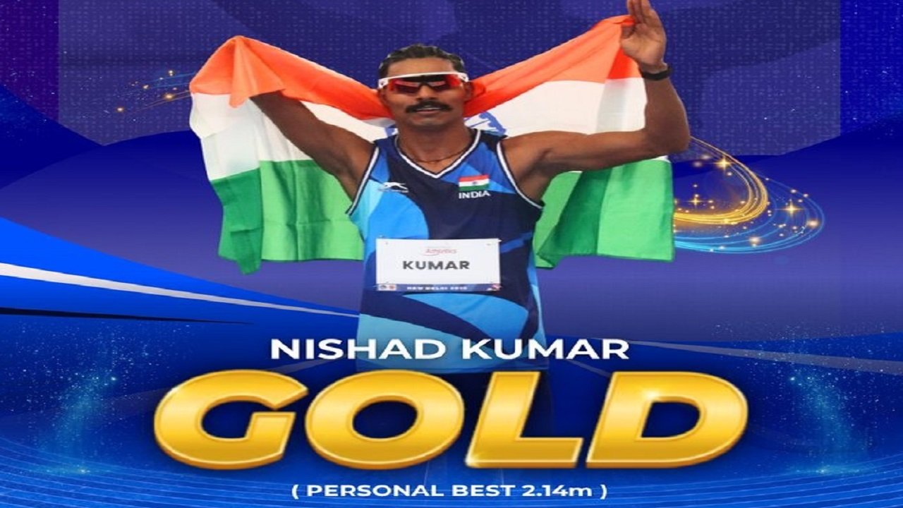 Asian Para Games Indias Nishad Kumar wins gold in long jump